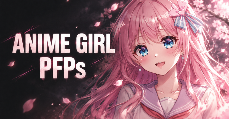 Anime Girls PFPs Sakura Banner