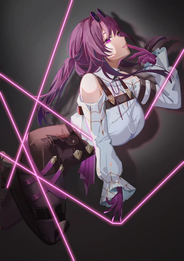 anime pfp girl purple 1